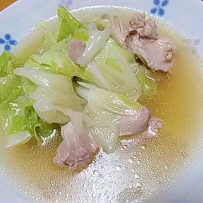 鶏肉と長ネギのスープ煮